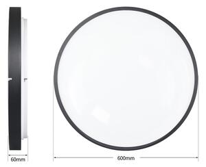 Brilagi - Димируемо LED осветително тяло GLASS POOL DOUBLE LED/80W/230V 60 см черно + дистанционно управление