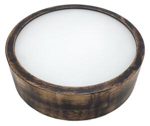 Brilagi - LED таванно осветително тяло CARVALHO SMOKEY LED/20W/230V, дъб, Ø 27,5 см