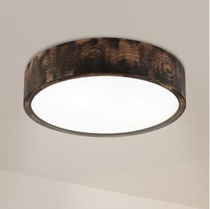Brilagi - LED таванно осветително тяло CARVALHO SMOKEY LED/36W/230V, цвят дъб, диаметър 37,5 см