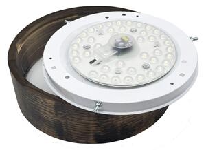 Brilagi - LED таванно осветително тяло CARVALHO SMOKEY LED/20W/230V, дъб, Ø 27,5 см