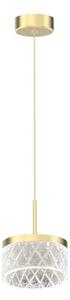 LED Пендел ELEGANCE LED/9W/230V Ø 15 см златист