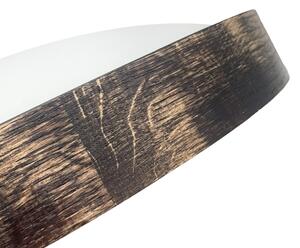 Плафон OAK SMOKY SLIM 3xE27/15W/230V Ø 47 см дъб/тъмно кафяв