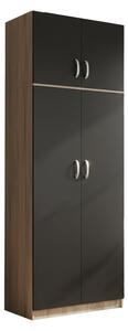 Шкаф с 2 врати, Athos V5, антрацит-дъб, 80x42x240 см