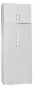 Шкаф с 2 врати, Athos V5, бял, 80x42x240 см