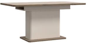 Трапезна маса Lacetti - 160 - 200 x 90 x 76.4 cm, дъб Валенсия / пясък