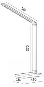 LED димируема настолна лампа с безжично зареждане NOBLITE Q LED/7W/230V 3000/4000/6500K бяла