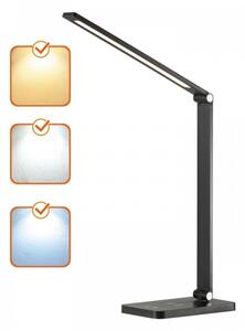 LED димируема настолна лампа с безжично зареждане NOBLITE Q LED/7W/230V 3000/4000/6500K черна