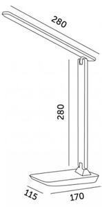Димируема LED настолна лампа NOBLITE N LED/7W/230V 3000/4000/6500K розова