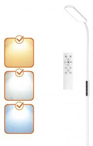 LED димируема подова лампа TEILO LED/10W/230V 3000/4000/6500K бяла + дистанционно управление