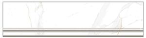 Стъпало Statuario Regal Gold - 30 x 120 cm, с чело - 17 x 120 cm