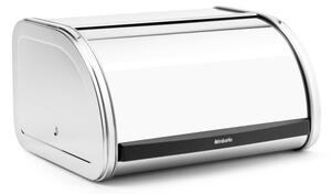 Кутия за хляб Brabantia Roll Top 646888, 11 л, 31.6x26.5 см, Специална структура, Инокс