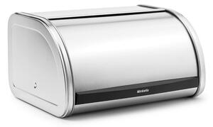 Кутия за хляб Brabantia Roll Top 646889, 11 л, 31.6x26.5 см, Специална структура, Инокс/Мат