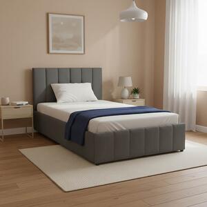 Легло SNUGGLE 120x200 см с Място за Съхранение - Кадифе Антрацит