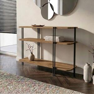 Конзола Notus TopMebel меламин - метал в цвят орех Ud 92x34.5x75cm
