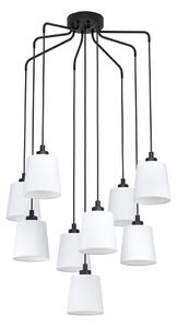 Eglo 39738 - Висящ полилей BERNABETTA 9xE27/40W/230V бял