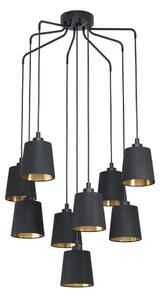 Eglo 39739 - Висящ полилей BERNABETTA 9xE27/40W/230V черен