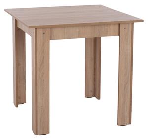 Трапезна маса KEVIN 80x80x77см, дъб сонома