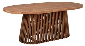 Трапезна маса REMIK тиково дърво натурал 100x200x75.5см.плот 4см