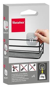 Пластмасови куки в комплект от 4 бр. – Metaltex