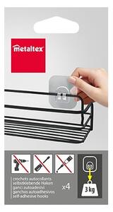 Пластмасови куки в комплект от 4 бр. – Metaltex
