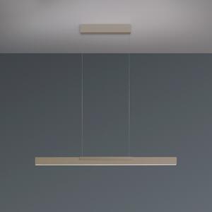 BOPP Bopp LED висяща лампа Nano 2.0, дължина 100 cm, сиво-кафяво, метал, Затъмняване, Бежов, Дневна/трапезария, Алуминий, Модерен