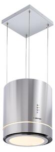 Klarstein Tron Ambience, островен абсорбатор, Ø 38 cm, рециркулаци 540 m³/h, LED, неръждаема стомана