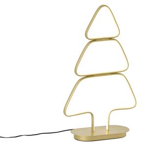 Коледна настолна лампа златна коледна елха с LED - Arbre