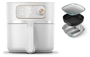 Фритюрник с горещ въздух Philips HD9876/25, 8.3 л. вместимост, 22 програми, таймер, незалепващо покритие, Rapid CombiAir технология, 2200W