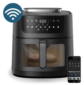 Фритюрник с горещ въздух Rohnson R-2858 SmartChef XL 2 Wi-Fi, 8 л. вместимост, 8 програми, 3D система за равномерно печене, таймер, 1800W