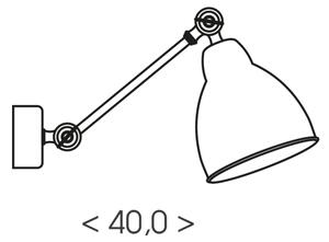 Brilagi - Стенна лампа QUILL 1xE27/40W/230V 40 cm бяла