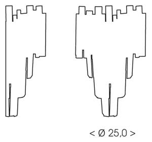Brilagi - Стенно осветително тяло VERVE 2xE14/40W/230V златисто