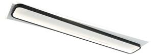 Brilagi - LED димируемо таванно осветително тяло OUTLINE LED/90W/230V 18x100 cm бяло/черно с дистанционно управление