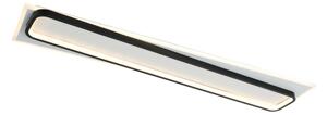 Brilagi - LED димируемо таванно осветително тяло OUTLINE LED/90W/230V 18x100 cm бяло/черно с дистанционно управление