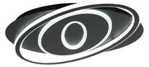 Brilagi - Димируемо LED таванно осветително тяло IRIS LED/78W/230V 37x49 cm черно + дистанционно управление
