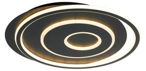 Brilagi - Димируемо LED таванно осветително тяло IRIS LED/83W/230V 46x50 cm черно + дистанционно управление