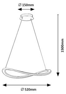Rabalux 72281 - LED полилей на кабел KALLIRA LED/40W/230V 3000K