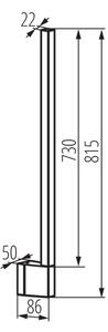 Kanlux 45871 - LED външно стенно осветително тяло YALTE LED/11W/230V 3000/4000/6500K IP54 черно