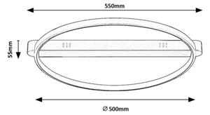 Rabalux 71344 - LED таванен плафон BELIZA LED/45W/230V 3000K 50x55 cm черен