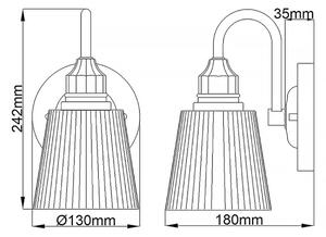 Quintiesse QN-ADDISON1-BATH - LED стенна лампа за баня ADDISON 1xG9/3W/230V IP44