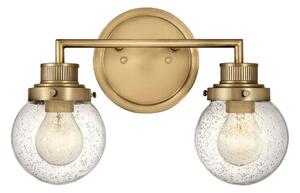 Quintiesse QN-POPPY2-HB-BATH - Стенно осветително тяло за баня POPPY, 2xE27/60W/230V, IP44, златисто