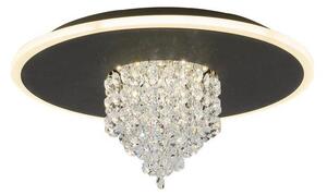 Searchlight 21126-32BK - LED димируема таванна лампа DELUGE 20W/230V Ø 31,5 см, черна