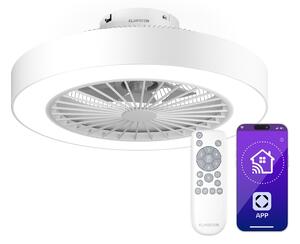 Klarstein Интелигентен вентилатор за таван с осветление ZenBreeze | 48 cm | 16 W | Безшумен | LED | Акрил