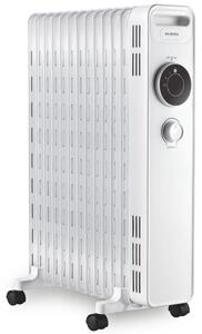 Маслен радиатор Kumtel KUM-1240S, 2500 W, 3 степени, До 30m2, Термостат, Бял