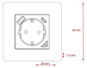 Immax NEO 07801L - Умен контакт 16A/230V + USB-A + USB-C Tuya SCHUKO