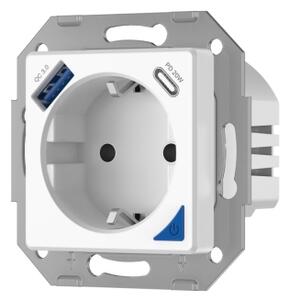Immax NEO 07801L - Умен контакт 16A/230V + USB-A + USB-C Tuya SCHUKO
