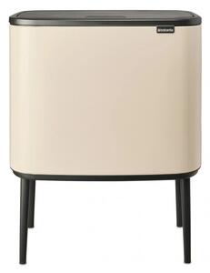 Кош за боклук Brabantia Bo Touch 1005546, 36 л, Плавно и безшумно отваряне, Голям отвор, Бежов
