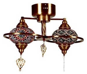 Плафонен полилей YENI 1xE27/40W/230V бронзов