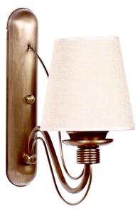 Настенна лампа CLASSIC 1xE27/40W/230V бронзова/бежова