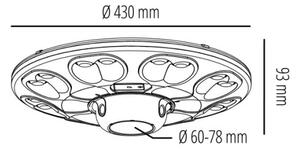 LED соларна улична лампа с сензор LUVIA LED/15W/3,2V 6500K IP54 5400 mAh + дистанционно управление