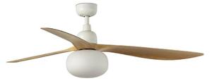 FARO 34361WT-11L-таванен вентилатор OUTWOOD L 1xE27/15W кафяв/бял Ø 150 см WT IP44+ДУ